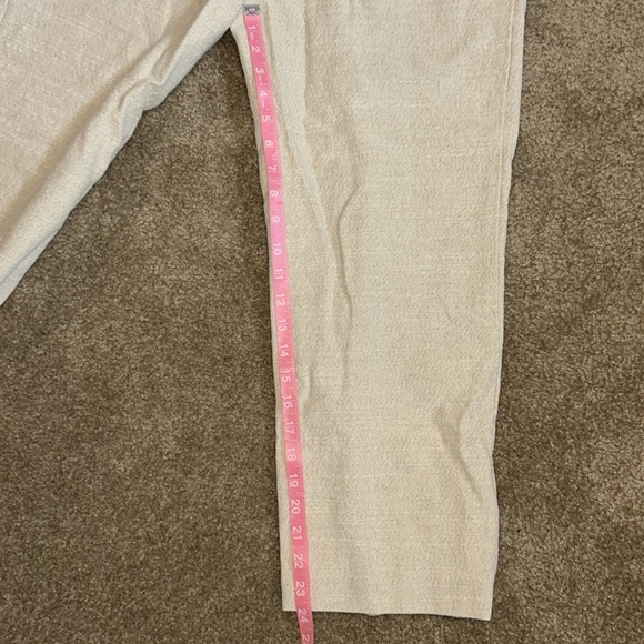 FRANKIE SHOP PLEATED LINEN BLEND PANTS - SAND - Picture 7 of 7